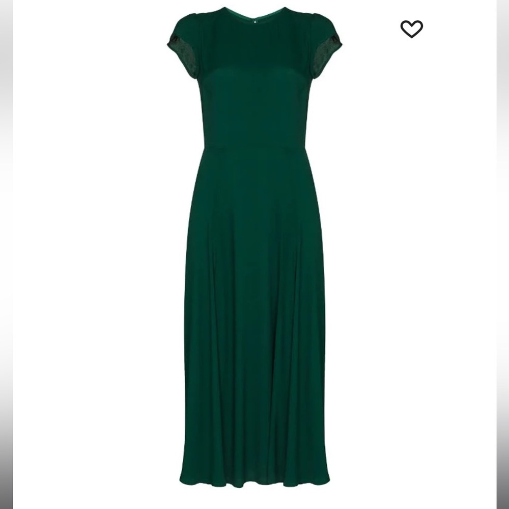 Reformation Gavin Cut-out back midi dress | Color: Emerald Green